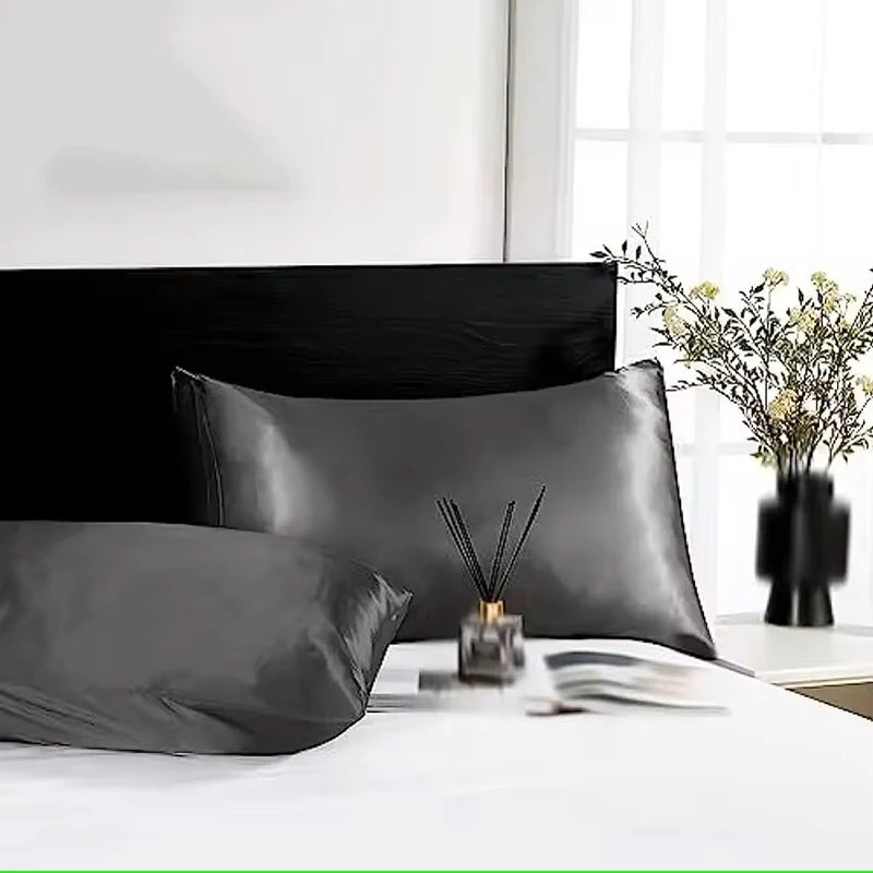 Satin pillowcase detail