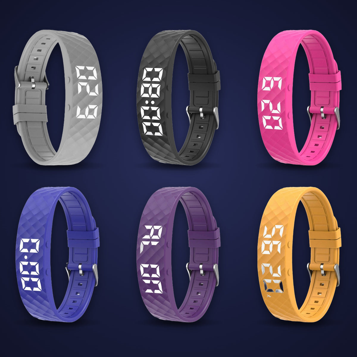 Silent Alarm Band in six colors