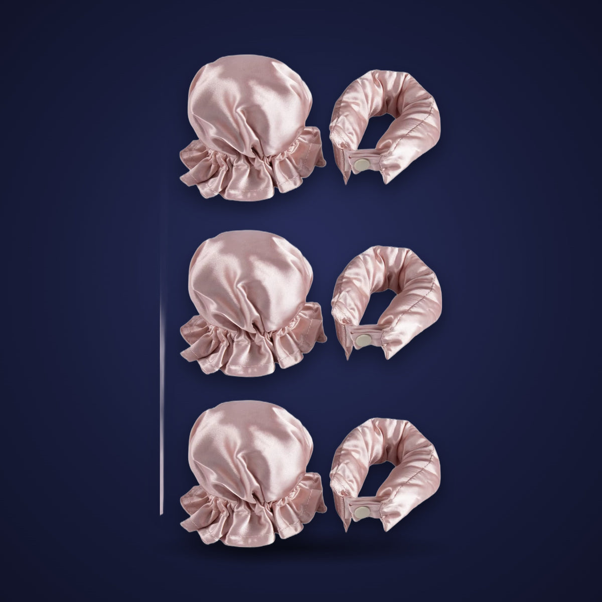 Heatless curling set in champagne