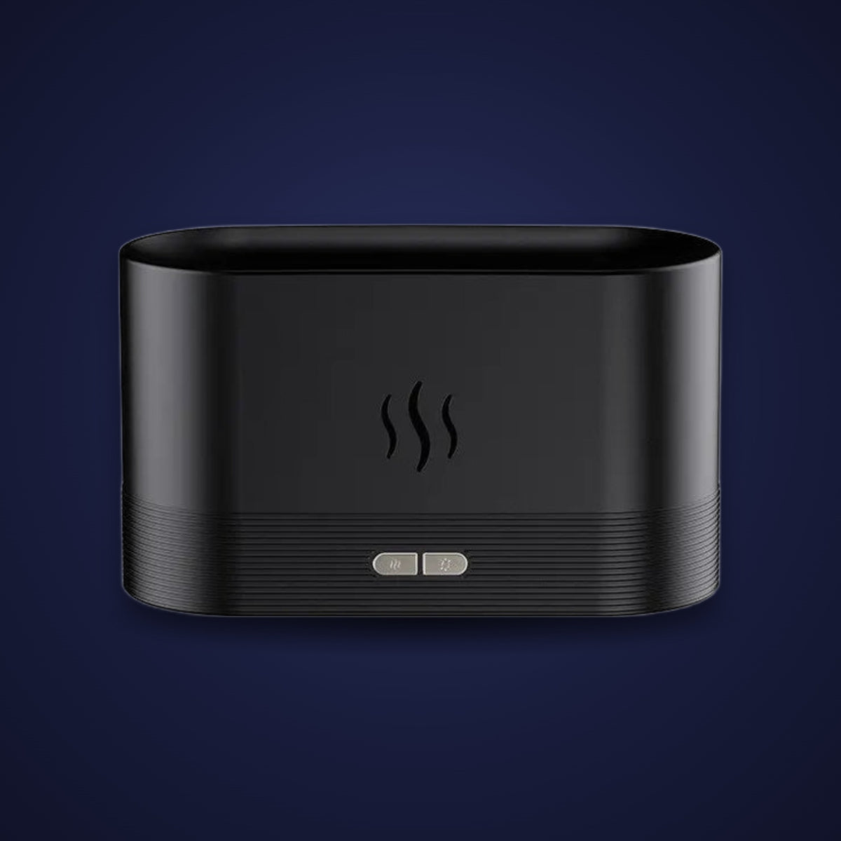 Flame aroma diffuser in black