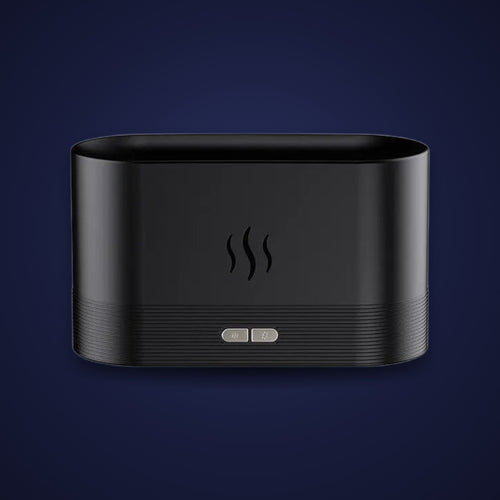 Flame aroma diffuser in black