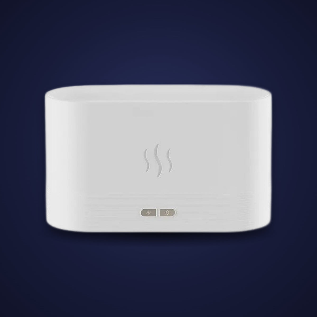 Flame aroma diffuser in white